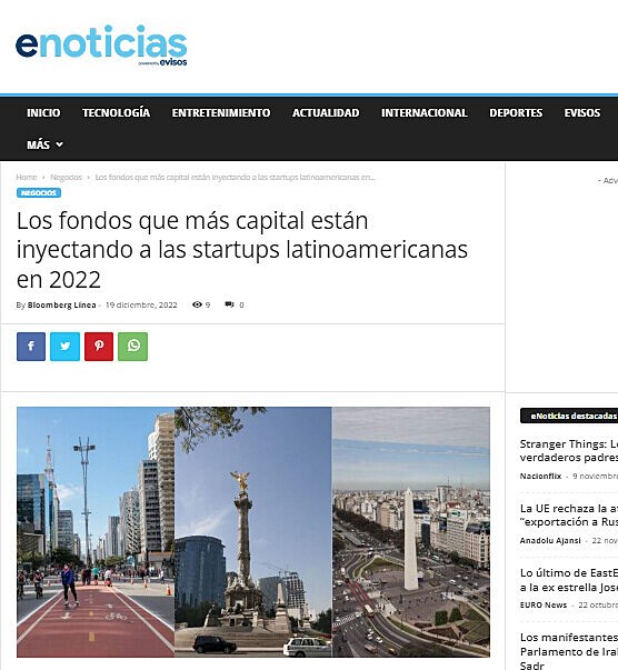 Los fondos que ms capital estn inyectando a las startups latinoamericanas en 2022